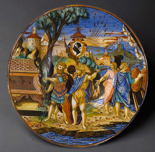 Italian-Majolica-plate