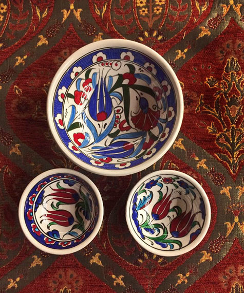 IZNIK-CERAMIC-BOWL Turkish Iznik ceramic bowl set