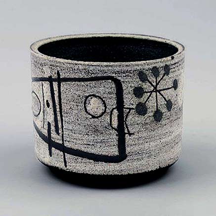 Jaap-Dommisse;-Glazed-Ceramic-Vessel,-1950s Jaap-Dommisse;-Glazed-Ceramic-Vesse