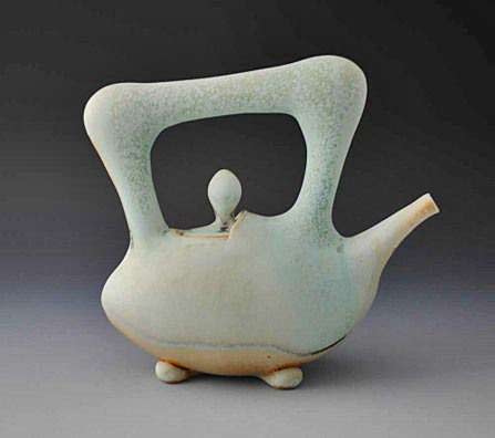 Jake-Johnson-Teapot-(2010) Jake-Johnson-Teapot - pastel turquoise matt green