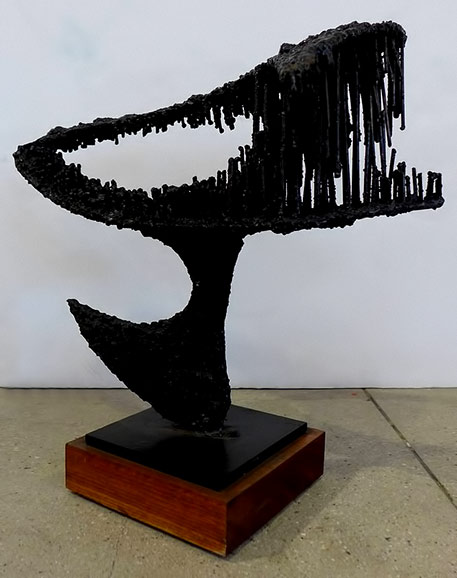 James-Bearden-Sculpture,-'Rex'WEINBERG-MODERN James-Bearden-black brutalist Sculpture,-'Rex'WEINBERG-MODERN