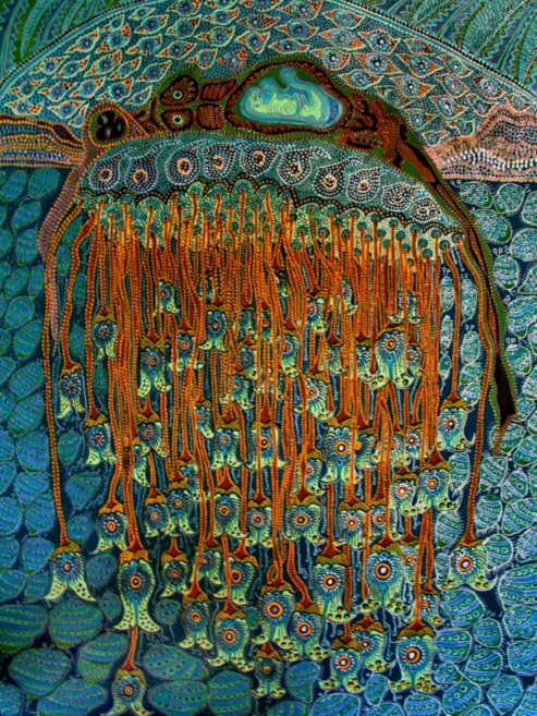 jame-parker-jellyfish-painting-493x657 Jane-Parker---Drifting jellyfish abstract painting