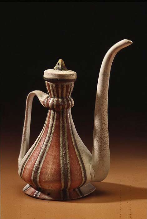 Jane-Shellenbarger-Ceramics---Teapot Jane-Shellenbarger oriental style teapot