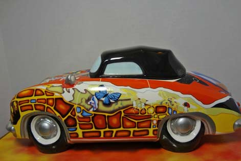 Psychedelic-1960's-Hippie-Porsche-cookie-jar Psychedelic-1960's-Hippie-Porsche-Musical-Cookie-Jar-Mercedes-For-SaleVandor-2000