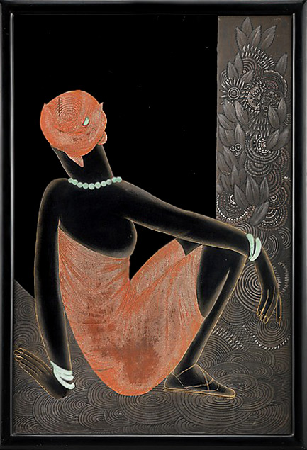 africanist-panel-jean-dunand-433x635 Jean Dunand Panel Africanist decoration