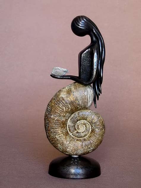 Jean-Pierre-Augier-shell-mermaid Jean-Pierre-Augier mermaid sculpture