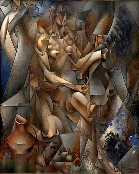 Jean_Metzinger-cubist-painting Jean_Metzinger,_1911-12,_La_Femme_au_Cheval_-_The_Rider