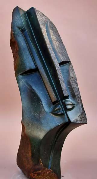 Lovers-sculpture-by-Joe-Joseph Joe-Joseph---Lovers---lemon-opal-h78cm