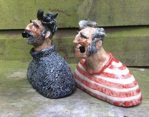 Joe-Lawrence-ceramics Joe-Lawrence male ceramic busts