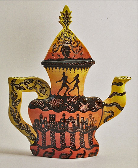 joellyn rock-ceramic-arts joellyn rock_gulfware teapot