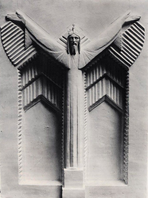 John Storrs-art-deco-Christ-sculpture John Storrs - 1930, Christ for the Church of Christ the King, Cork, Ireland