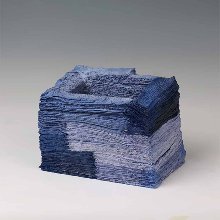 Jongjin-Park--ceramic-art Blue-ceramic-sculpture by Jongjin-Park