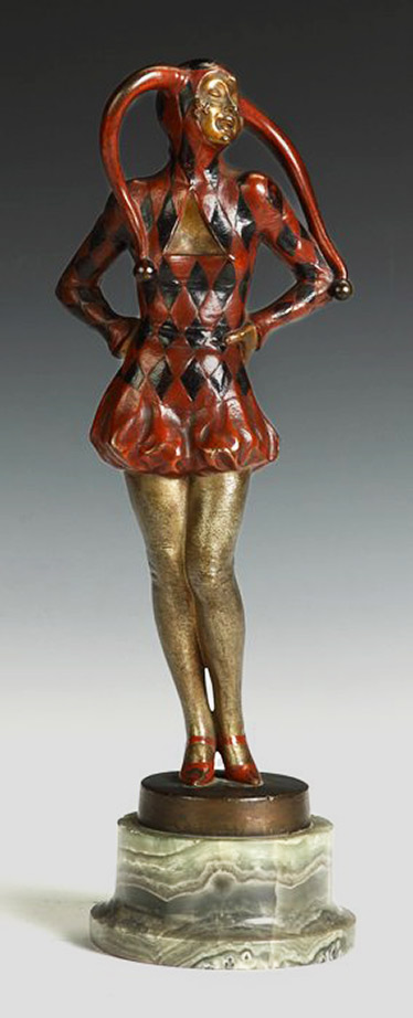 jester-statue-josef-lorenz-374x922 Josef Lorenzl-(Austrian,-1892-1950)-Bronze Jester