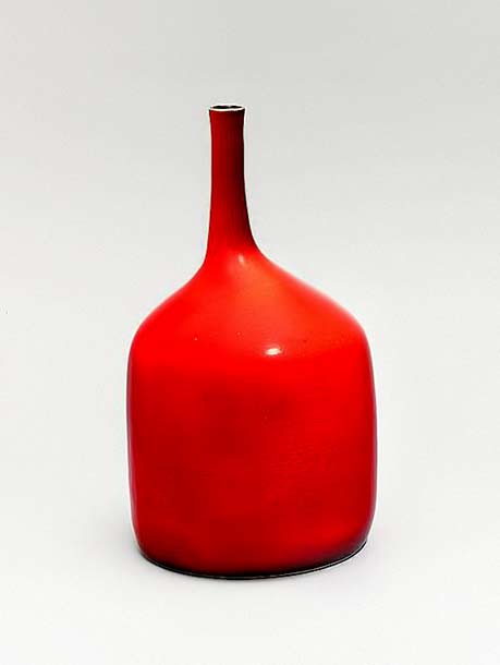 Jouve-georges-red-bottle Georges Jouve red glaze bottle