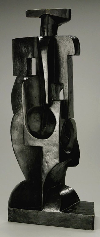 Harlequin-Juan-Gris JUAN-GRIS-(Spanish-1887---1927).-Harlequin,-circa-1917---1918.-Bronze