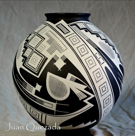 juan-quezada-black-clay-olla-451x456 JUAN-QUEZADA'S-MASTER-PIECE-BLACK-CLAY-MATA-ORTIZ-OLLA