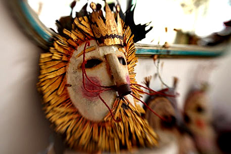 mixed-media-art-juliana-bollini-457x304 Juliana Bollini lion mask