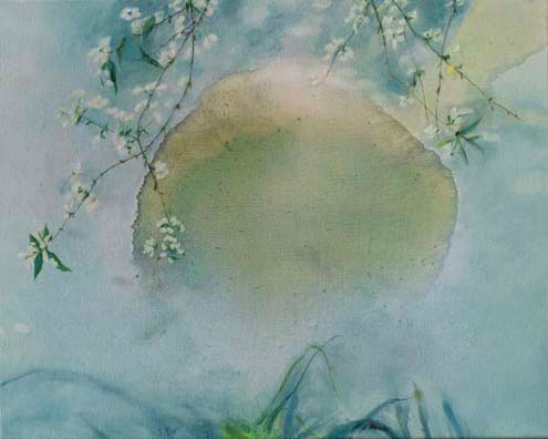 Jun-Yun--Green-Dream June-Yun -- Green-Dream-oil-painting