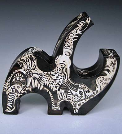 joanne-jaffe-ceramic-sculplture jungle-speak-joanne-jaffe
