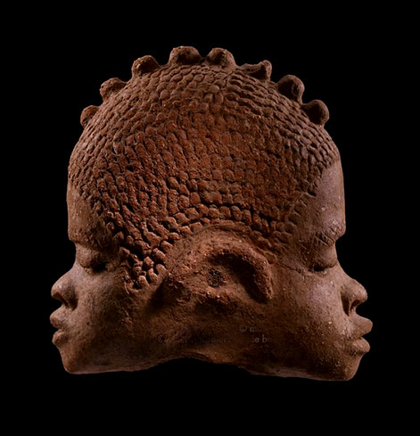 Katsina-janus-terracotta-head,-Nigeria.-ca.-(500-B.C.E.-–-200-C.E Katsina janus terracotta head, Nigeria.-ca.-500-B.C.E.-–-200-C.E