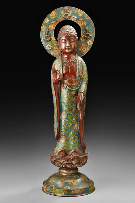 cloisonne-standing-buddha-statue