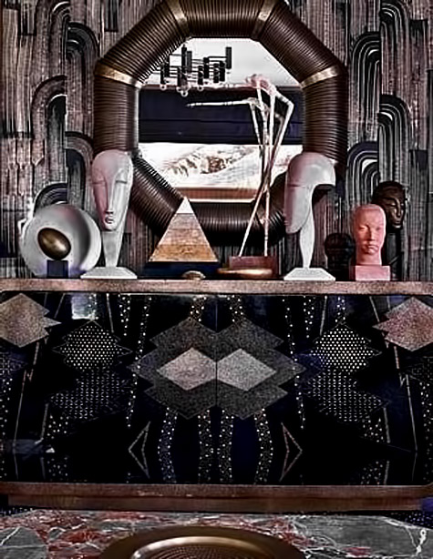 Kelly-Wearstler-Residentia Kelly-Wearstler-Residential abstract white busts