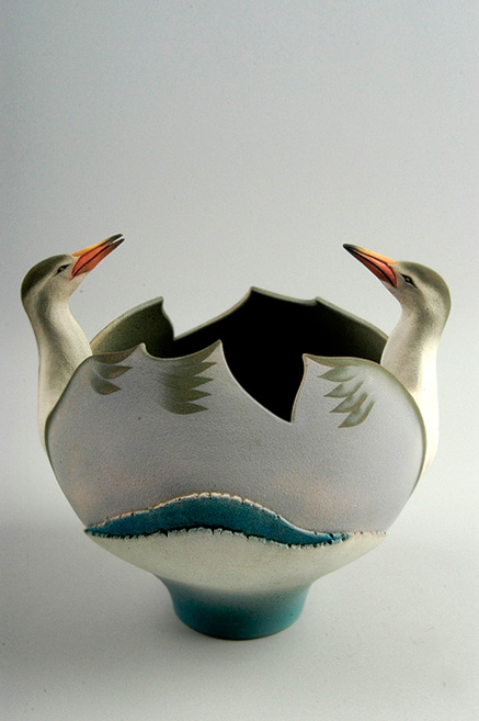 stoneware-sculpture-ken-and-pat-larson-437x657 Ken&Pat Larson,-1988;-purchased-in-Sturgeon-Lake,-Minnesota;-stoneware