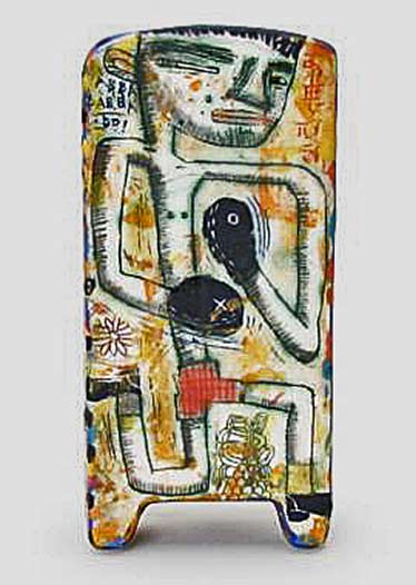 Kevin-Snipes-Boxer-Plate Kevin-Snipes ceramic plate with a boxer image