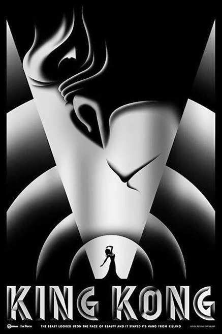 poster-art-la-boca- king-kong-by-la-boca Art Deco style poster art