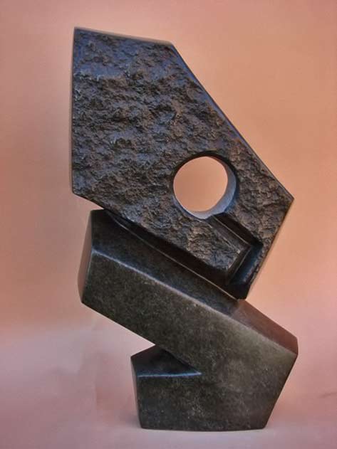 Knowledge-Chanetsa---Watching Knowledge-Chanetsa---Watching abstract cubist Shona sculpture