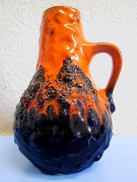 Kreutz-Keramik-German-jug-vase Kreutz-Keramik German jug vase ceramic lava 60s 70s mid-century WGP - Designclassics