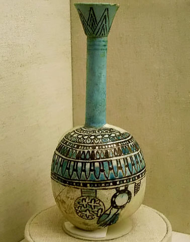egyptian-long-necked-vessel.-378x482 Egyptian Long necked vessel with spherical base