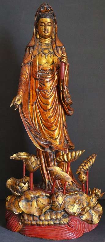 Kuan-Yin-statue Kuan-Yin----Goddess of compassion standing statue