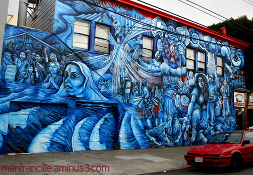 La-LLorona-mural-Sacred-Waters LA-LLORONA’S-SACRED-WATERS-Acrylic-mural-on-stucco,--30’-60’