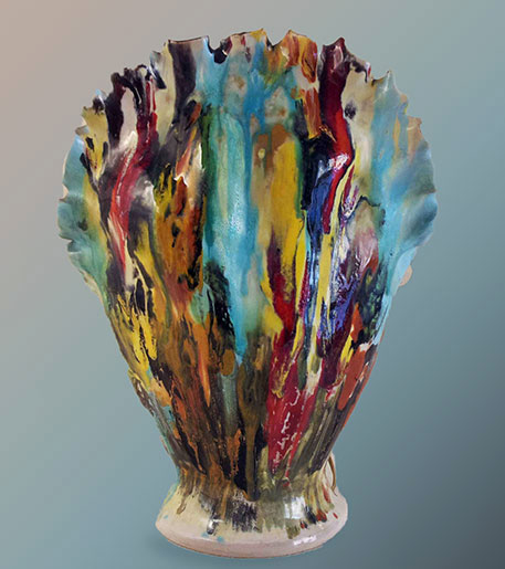 LAMP-POLICROMA-ABSTRACT-CIAVARDONI-1950-ALBISOLA Lamp polycroma abstract -- Ciavardoni 1950-Albisola Italy