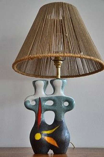 gilbert-valentin-ceramic-lamp-base lampe-les-archanges-gilbert-valentin-vallauris