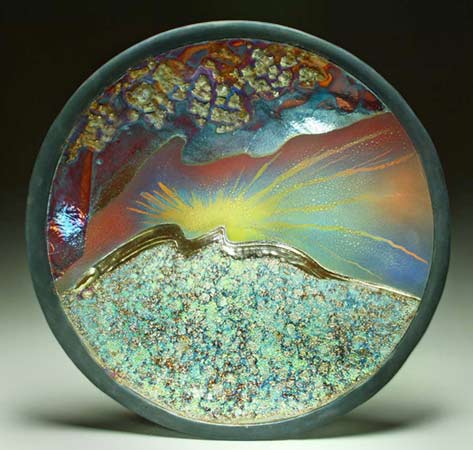 steven-forbes-desoule-raku-ceramic-art landscape-platter-steven-forbes-desoule