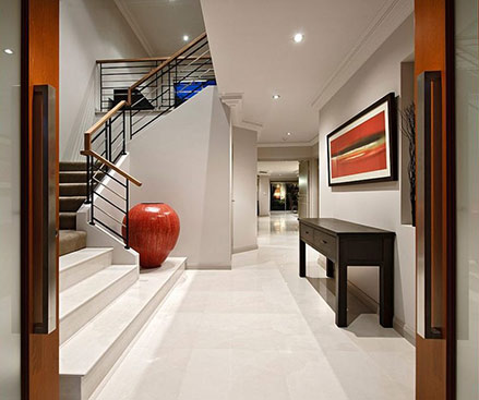 Large-Floor-Vase-interior-decor Large Floor-Vase on stairwell