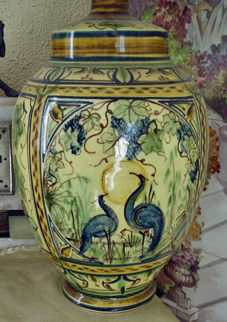 Large-lamp-stand--Barocco Large ceramic lamp stand -- Barocco