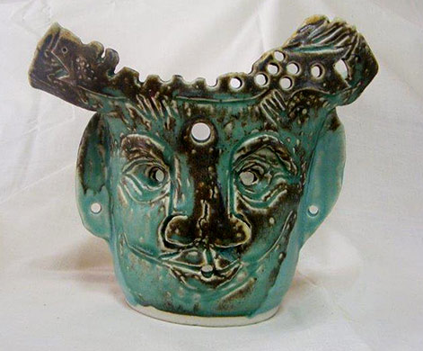 Larger-Sculptures-masl-2016-Thijs-Nel Larger-Sculptures-masl-2016-Thijs-Nel jade green abstract male face