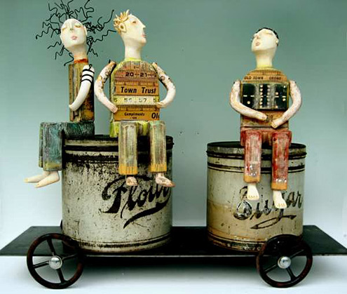 laura-balombini-wire-clay-figures-495x419 Laura-Balombini----3 mixed media figurines