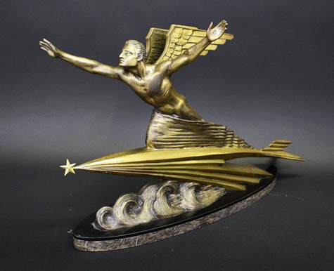 Frederic-Focht=art-deco-figurine L'Aviation,-an-Art-Deco-bronze-sculpture-by-Frederic-Focht-(1879-1937)