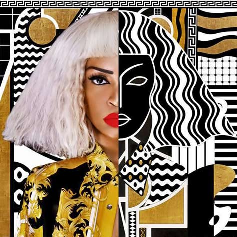 Artist-Lina-Iris-Viktor Lina-Iris-Viktor egyptian art deco painting