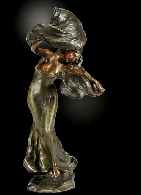 Loïe-Fuller-french-sculpture Loïe-Fuller-1900 art-nouveau statue