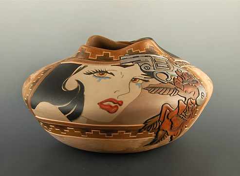 native-artist-sue-folwell-493x363 Lovegun-1 Sue Folwell pottery