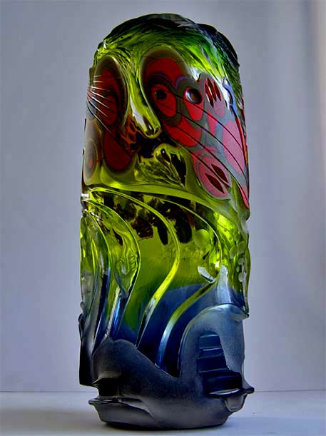 Maciej-Dyszkiewicz-abstract-glass-sculpture Maciej-Dyszkiewicz-abstract-carved glass glass sculpture