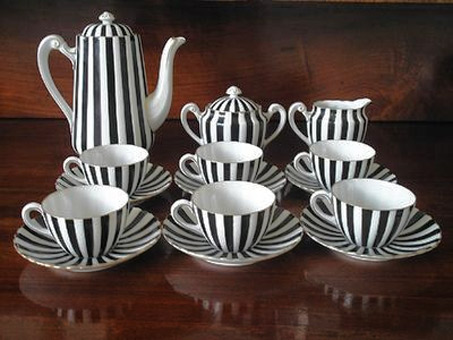 full-coffee-set magpies-black-&-white-coffee-set