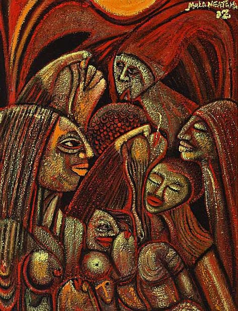 Malangatana-african-art Malangatana-Valente-Ngwenya-was-a-Mozambican-painter