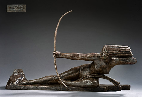 Marcel-Bouraine-art-deco-sculpture MARCEL-BOURAINE-PENTHESILIA,-QUEEN-OF-THE-AMAZONS