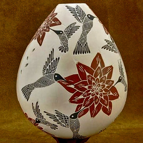 Mata-Ortiz-sgraffito-ola Mata-Ortiz-Hand-Coiled-Indian-Pottery